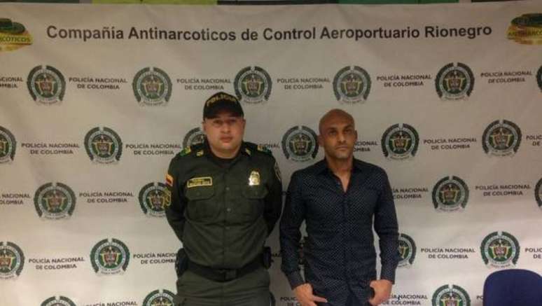 Osorio foi detido no aeroporto de Medellín, com cocaína guardada na cueca (Foto: Divulgação)