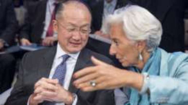 Jim Yong, do Banco Mundial e Christine Lagarde, do FMI; para Batista, banco dos BRICS deve ser complementar ao Banco Mundial