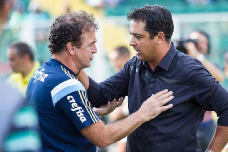 Cuca durante a vitória sobre o Figueirense, neste domingo (Foto: Agencia Elêvem/Lancepress!)