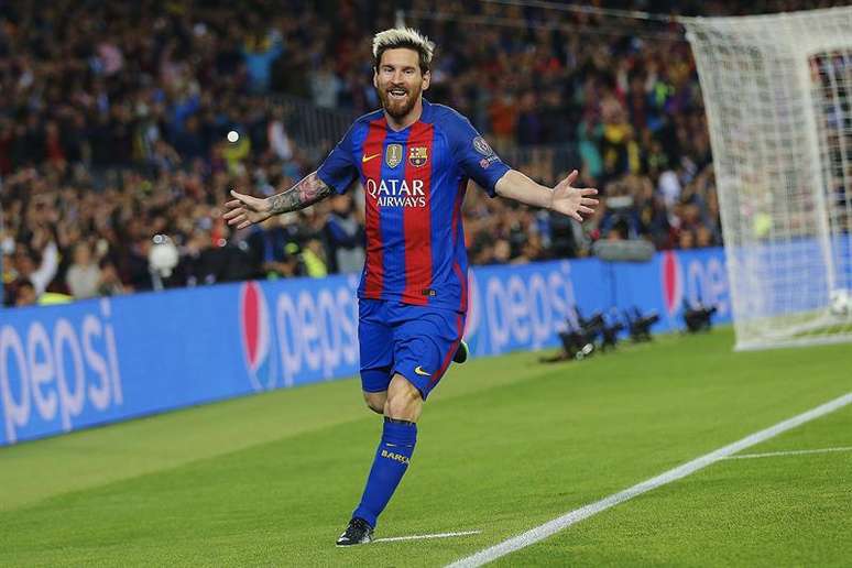 Messi comemora um dos seus gols