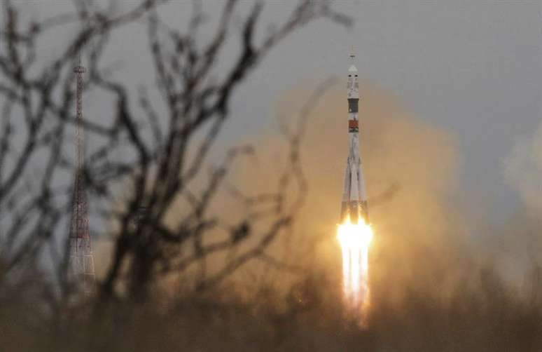 A Soyuz MS-02 levou três tripulante à Estação Espacial Internacional