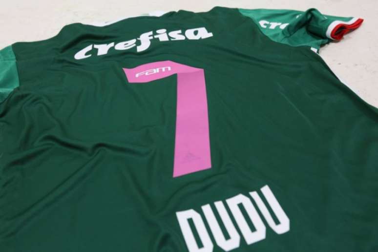 Camisa do Palmeiras faz referência ao Outubro Rosa (Foto: Divulgação)