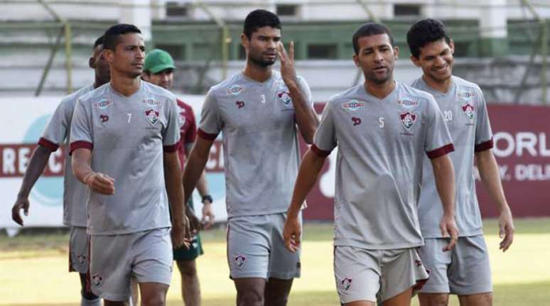 Cícero, Gum, Pierre e Magno Alves: experiência de sobra no Tricolor (Foto: Mailson Santana/Fluminense F.C.)