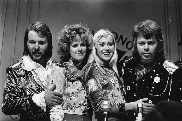 O grupo Abba, ao vencer o Festival Eurovision em 1974