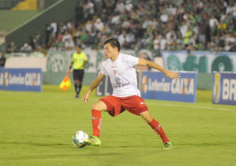 Samudio , do Boa Esporte, em jogo contra o Guarani (Fotos: Divulgação/ME Assessoria de Imprensa)