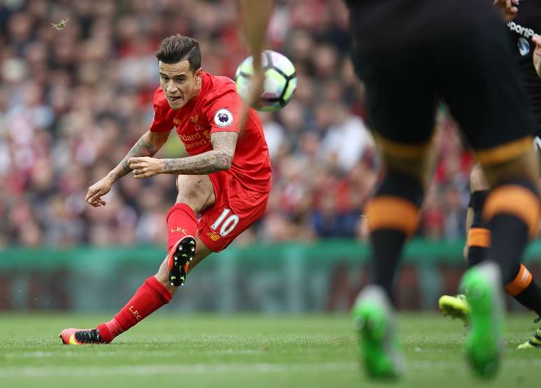 Coutinho está voando com a camisa do Liverpool