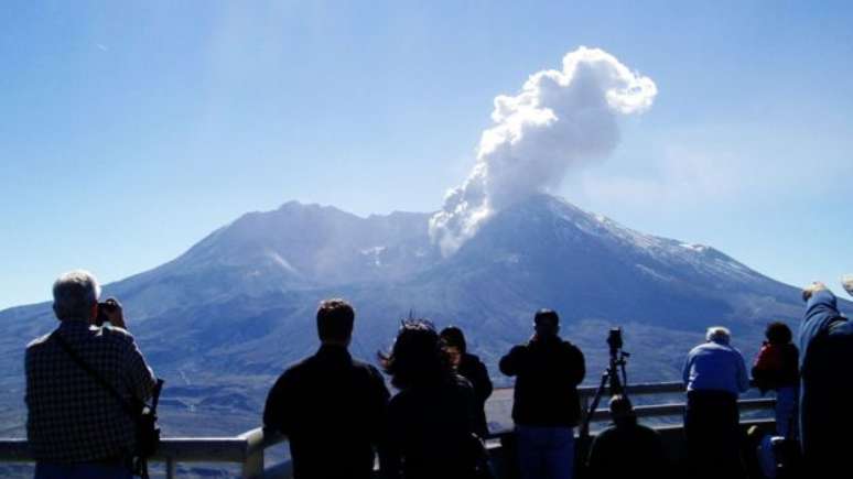 O Monte Santa Helena entrou em erupção pela última vez em 2008 