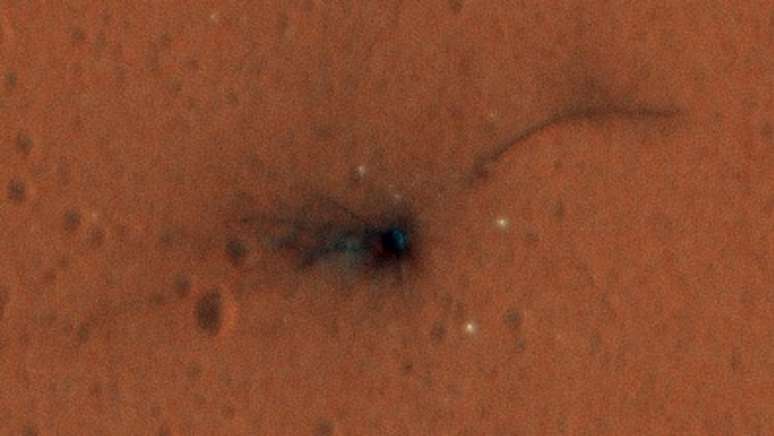 Imagens coloridas foram feitas pela sonda Mars Reconnaissance Orbiter da Nasa