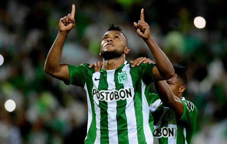 O atacante colombiano Borja vem sendo um dos destaques do futebol sul-americano nesta temporada atuando pelo Atlético Nacional (COL)