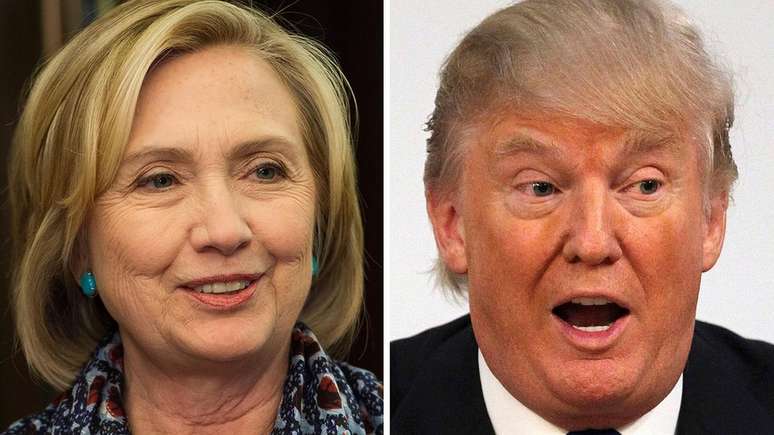 Hillary Clinton e Donald Trump disputam corrida pela Casa Branca