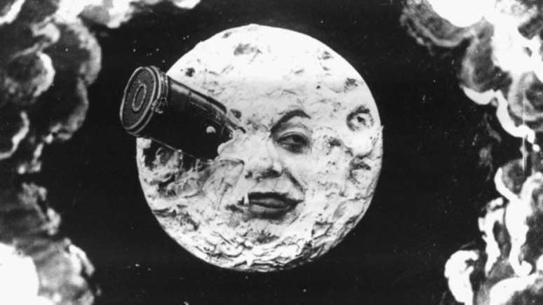 Cena do filme Viagem à Lua (1902), de George Meliés.