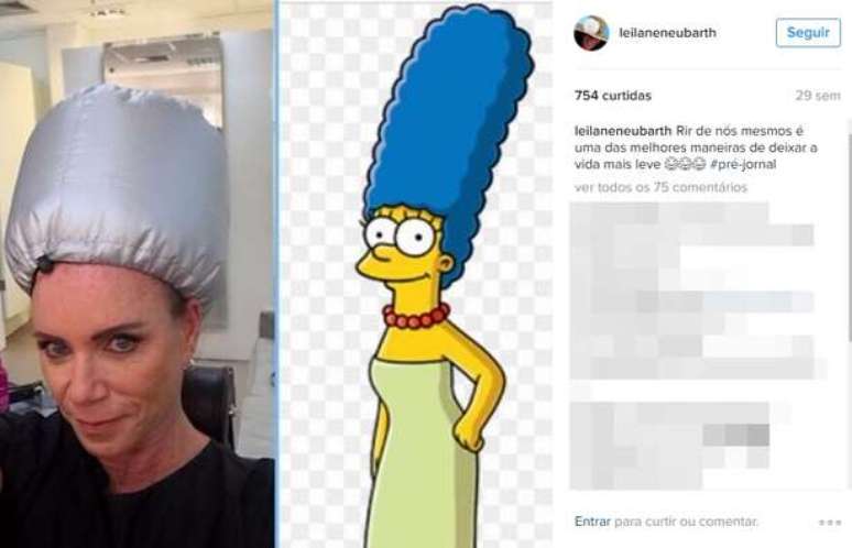 Nas redes sociais, Leilane mostra o seu bom humor (Foto: Reprodu&ccedil;&atilde;o/@leilaneneubarth)