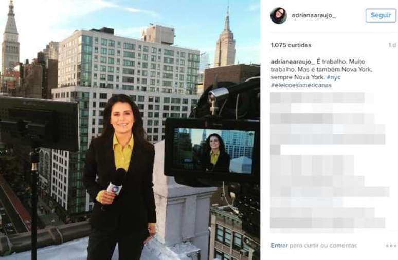 Adriana Ara&uacute;jo, &acirc;ncora do Jornal da Record (Foto: Reprodu&ccedil;&atilde;o)