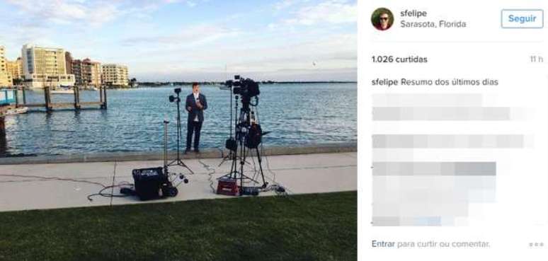 Felipe Santana, correspondente da Globo (Foto: Reprodu&ccedil;&atilde;o)