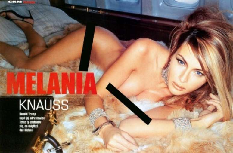 Melania Trump, em ensaio sensual nos anos 90