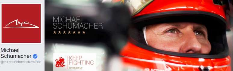 Conta de Schumacher no Facebook