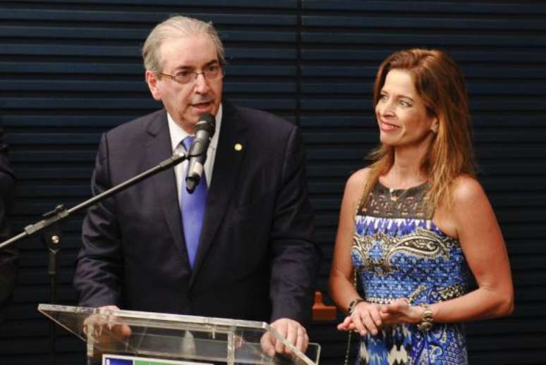 Eduardo Cunha e sua mulher, a jornalista Cláudia Cruz