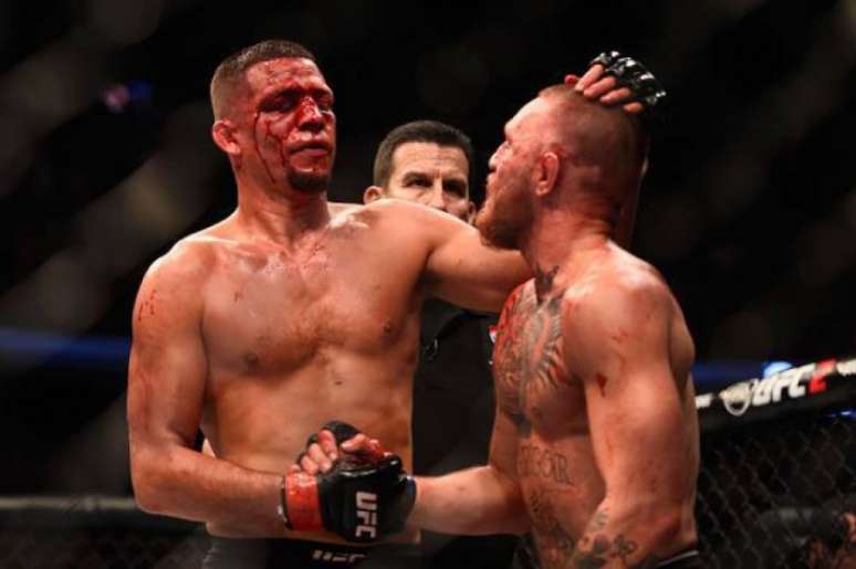 McGregor foi finalizado por Diaz na primeira luta e na revanche venceu por pontos - (Foto: UFC)