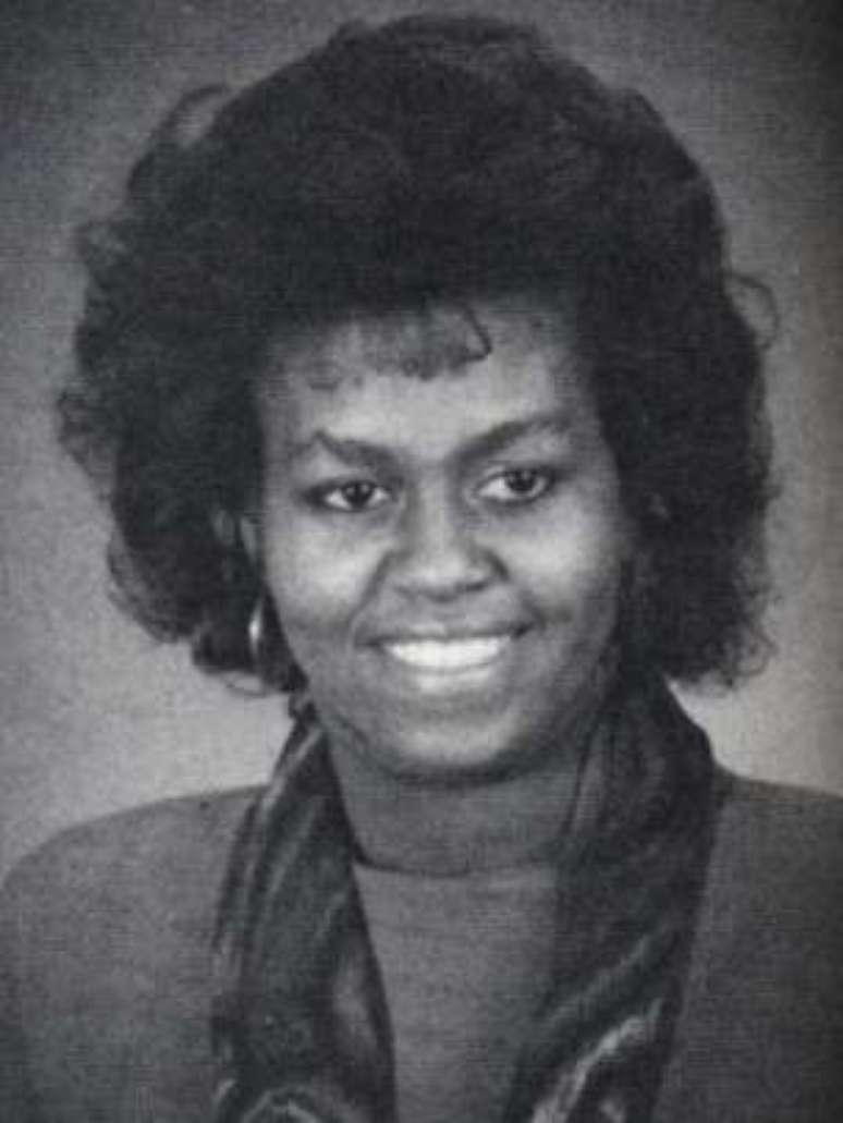 Michelle Obama, então Michelle LaVaughn Robinson, em 1988, quando estudava Direito na Universidade de Harvard 