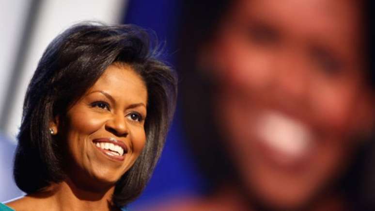 Michelle Obama foi revelada ao mundo na convenção democrata de 2008, quando seu marido foi nomeado como candidato pelo partido 