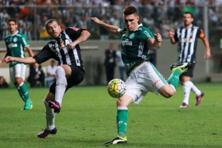 Em Minas Gerais, Atlético-MG e Palmeiras empataram em 1 a 1 nesta quinta-feira (Foto: Dudu Macedo)