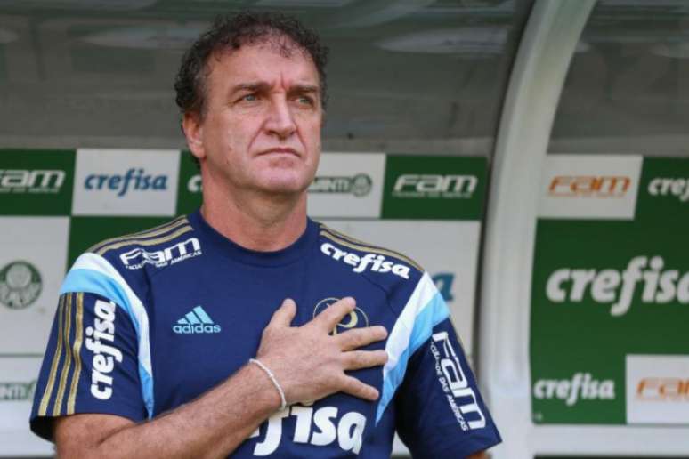 Cuca durante jogo do Palmeiras, no Allianz Parque (Foto: Jales ValquerFotoarena/Lancepress!)