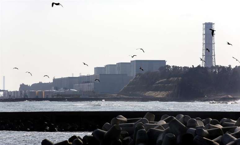 Vista da central nuclear de Fukushima