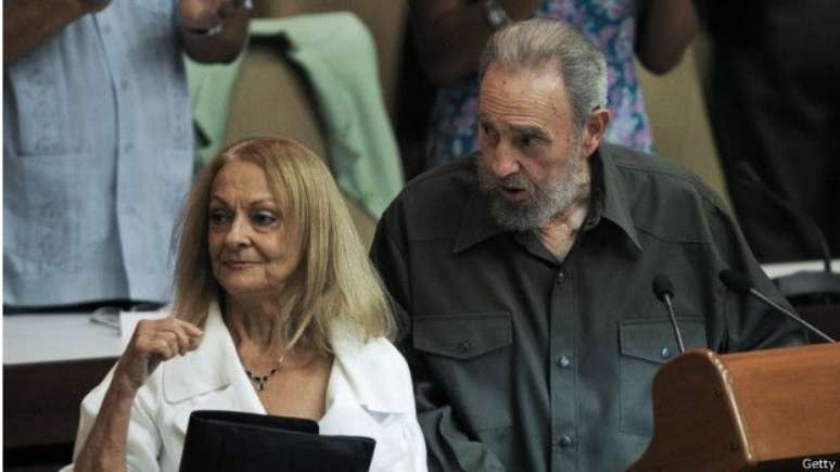 Fidel Castro e a companheira de longa data, Dalia Soto del Valle