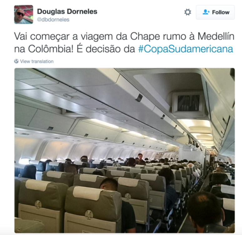 Avi&atilde;o com equipe da Chapecoense sofreu acidente quando se aproximava de Medell&iacute;n, na Col&ocirc;mbia