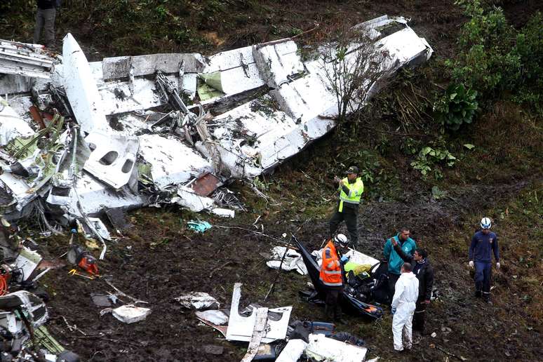 Local do acidente com o avião que levava a Chapecoense para a Colômbia