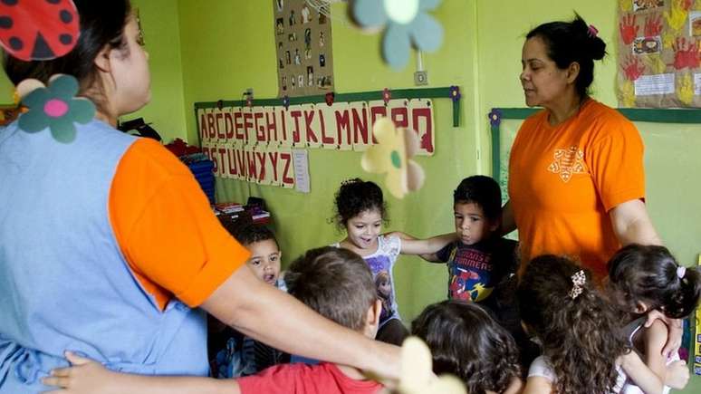 Carinho &eacute; padr&atilde;o na 'creche zen'