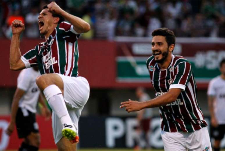 Magno Alves comemora um de seus oito gols na temporada de 2016 (Foto: Nelson Perez/Fluminense F.C.)
