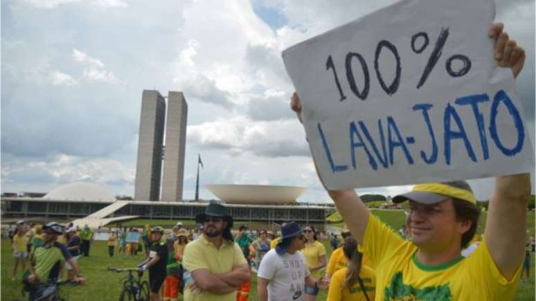 Manifestação neste domingo a favor da Lava Jato e do pacote anticorrupção em Brasília