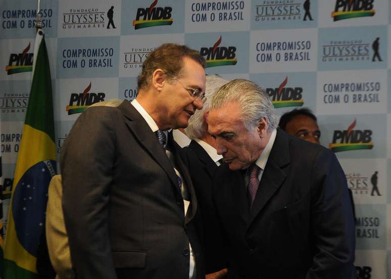 Renan Calheiros e Michel Temer