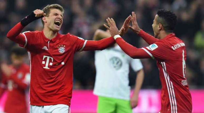 Müller fez seu primeiro gol no Campeonato Alemão (Foto: Christof Stache / AFP)