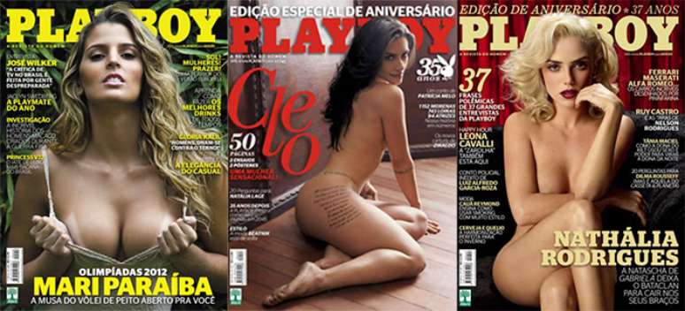 Seleção de capas da revista Playboy