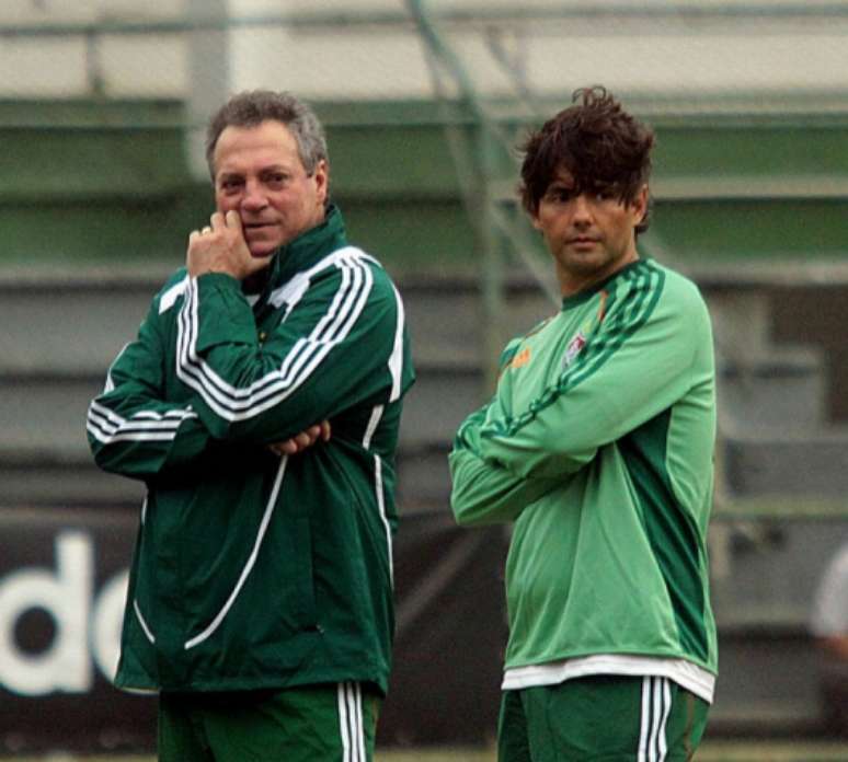 Cristiano Nunes e Abel Braga trabalharam juntos no Fluminense e outros clubes (Foto: Ralff Santos/Fluminense)