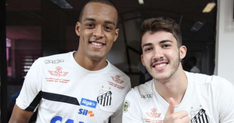 Luiz Felipe e Gustavo Henrique seguem tratamento em dezembro (Foto: Jefferson Ferraz/SantosFC)
