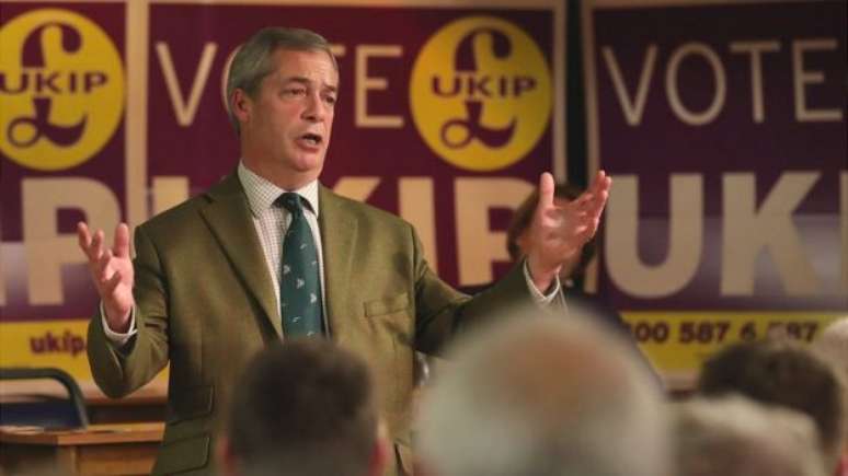 Nigel Farage, uma das figuras da campanha pela saída do Reino Unido da União Europeia