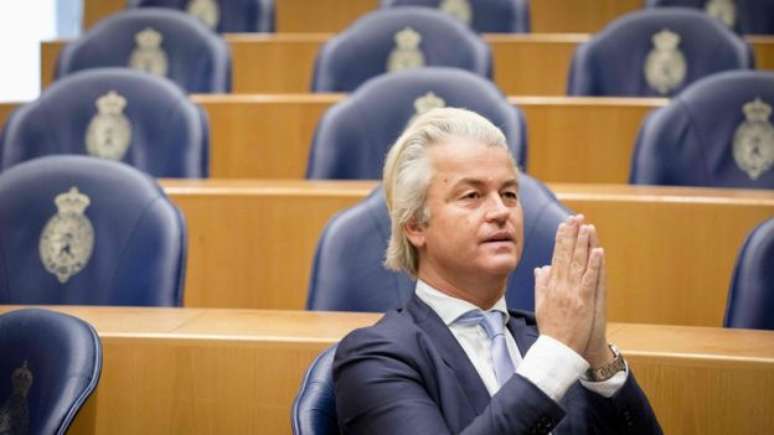 O holandês Geert Wilders, líder do Partido da Liberdade, ataca abertamente o Islã e defende a saída da Holanda da União Europeia 