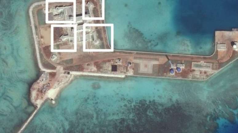 Pequim ignorou uma decisão da ONU sobre uma disputa territorial com as Filipinas no Mar da China Meridional 