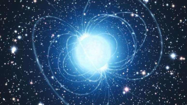Outra possível explicação já apresentada é que as ondas são geradas por uma magnetar - estrela de neutrôns com um campo magnético poderoso 
