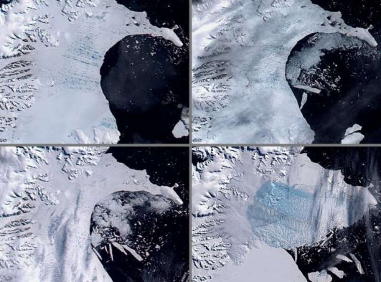 Colapso de plataforma de gelo Larson B aconteceu de forma semelhante em 2002 
