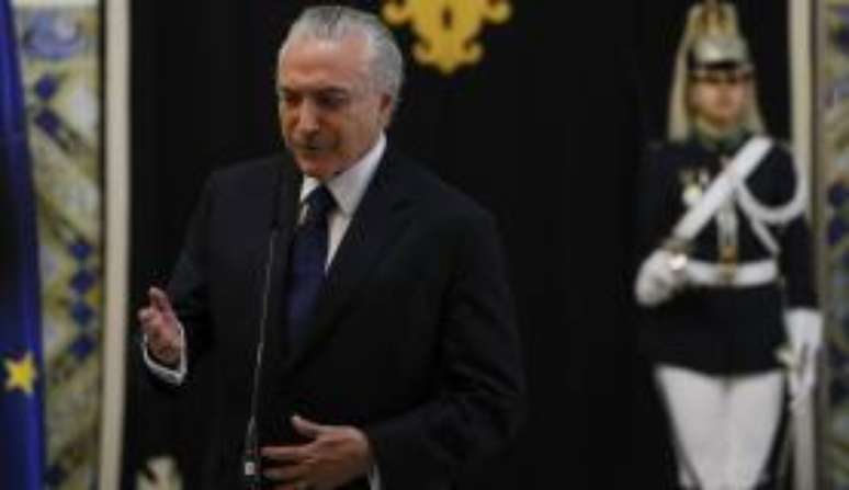 Lisboa - Presidente Michel Temer fala à imprensa após encontro com o presidente de Portugal, Marcelo Rebelo de Sousa 