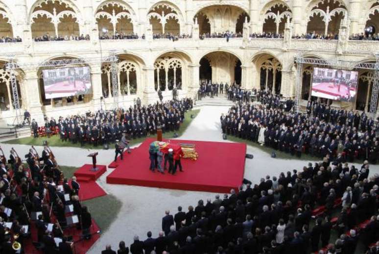 Lisboa - Solenidade fúnebre do ex-presidente de Portugal Mário Soares, no Mosteiro dos Jerónimos