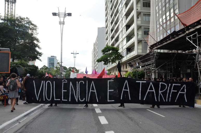 Manifestação saiu da praça do Ciclista, na avenida Paulista