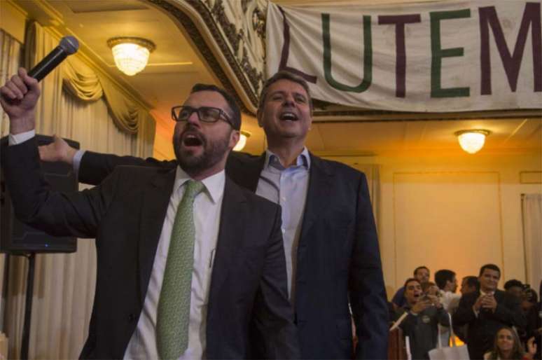 Mário Bittencourt, e seu vice Ricardo Tenório, foram derrotados na eleição do Flu (Foto:Armando Paiva/Divulgação)