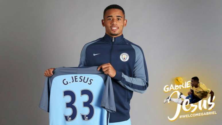 Gabriel Jesus veste a 33 (Foto: Divulgação)