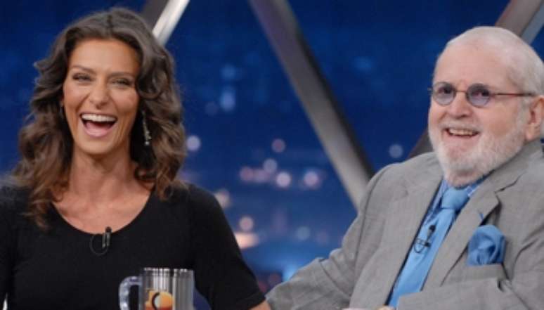 Maria Fernanda e J&ocirc; no extinto talk show da Globo