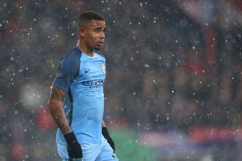 Gabriel Jesus em atuação pelo Manchester City